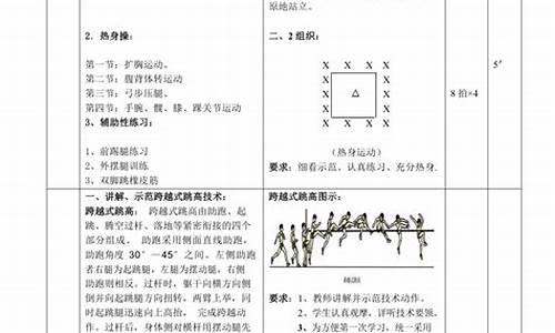 田径体育教案小学5年级